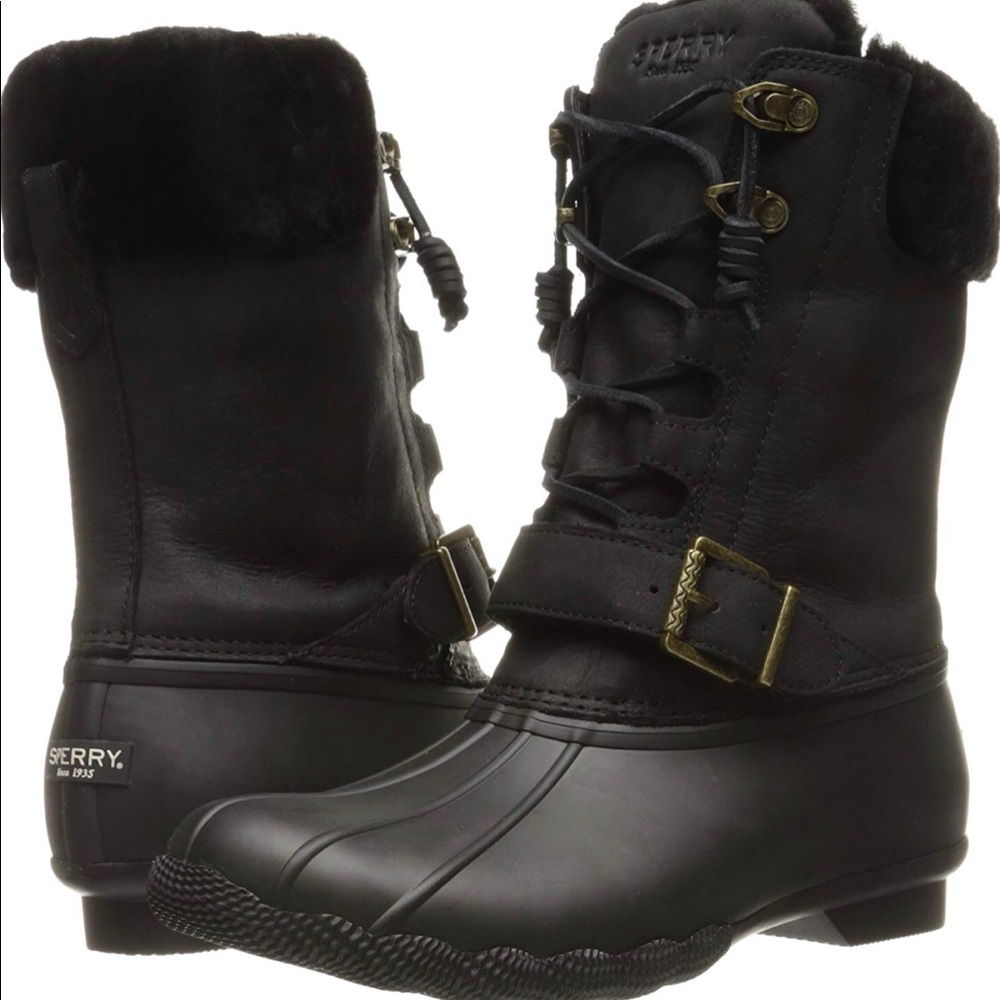 Sperry Saltwater Misty Shearling Rain Snow Boots